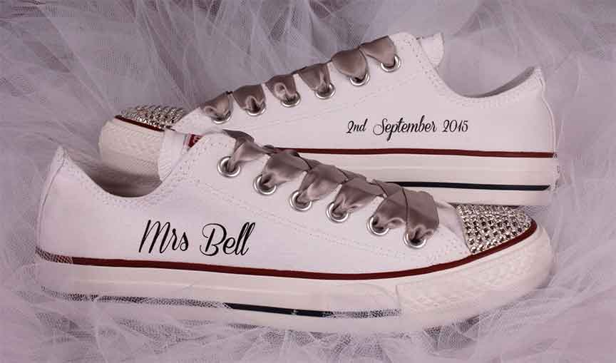 Bridal Converse Shoes - Custom Wedding 